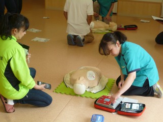 AEDの使い方について学びました